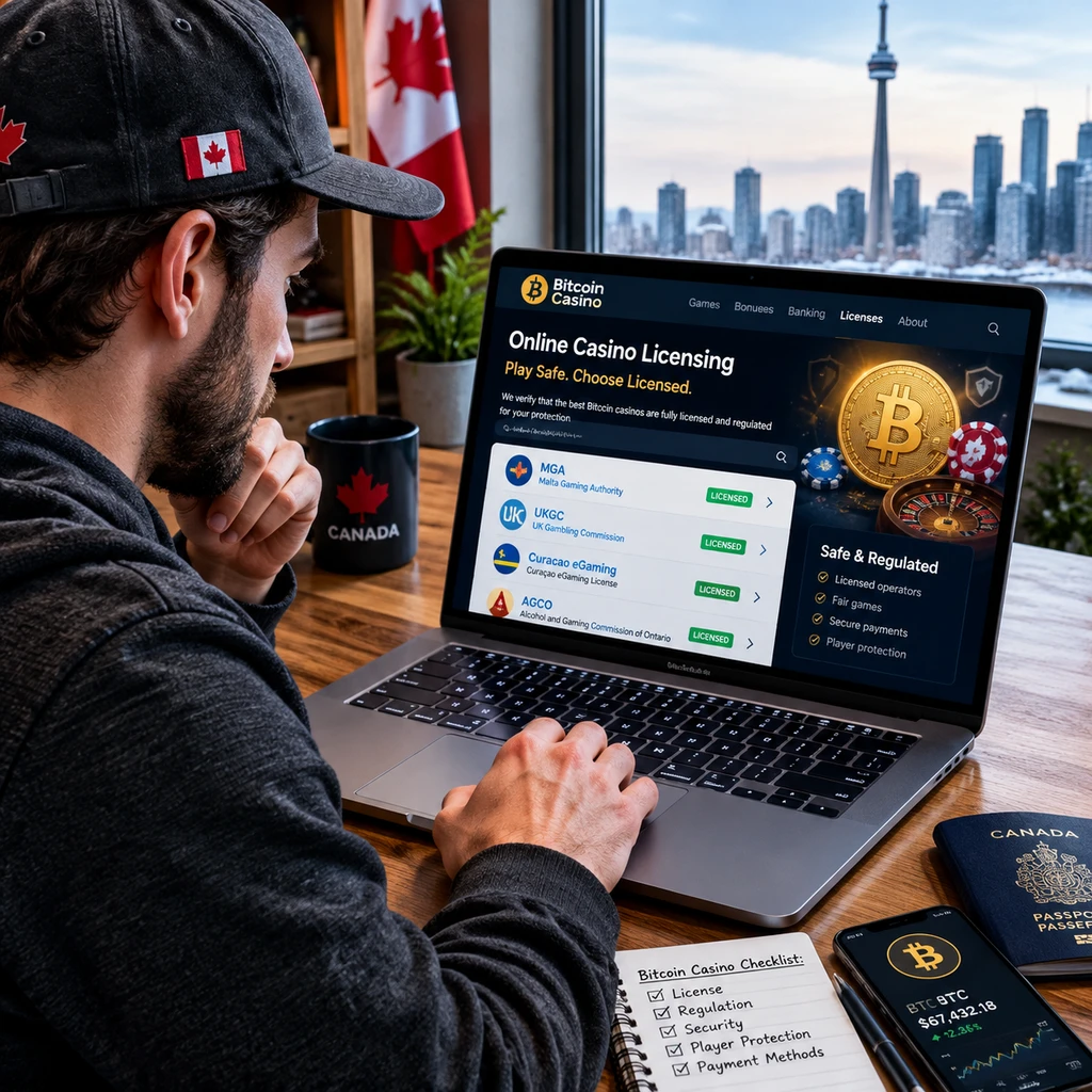 How Canadian Players Can Choose Safe and Licensed Bitcoin Casinos in 2026: A Complete Guide to Crypto Gambling Regulations, Security Features, and Trusted Platforms